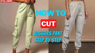 HOW TO CUT JOGGERS LIKE A PRO¦ Sweatpant joggers pant [upl. by Ashton]