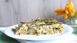 Pasta al forno light con asparagi e zucchine  100 vegetale [upl. by Danyette475]