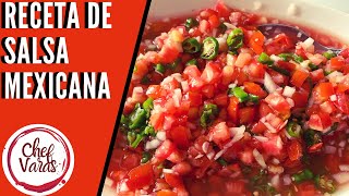 Receta de Salsa Mexicana [upl. by Ameerak]