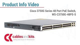 Product Info Cisco 3750G Series 48 Port Switch WSC3750G48PSS [upl. by Teplica]