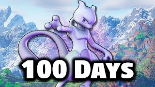 I Spent 100 DAYS in LEGENDARY only Pixelmon Full Movie [upl. by Buhler]