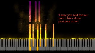 Olivia Rodrigo  drivers license  Piano Karaoke [upl. by Ansaev]