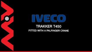 Iveco Trakker T450 8x4 Palfinger PK60002 Beavertail Crane Truck [upl. by Eladal916]