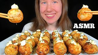 ASMR TAKOYAKI MUKBANG No Talking EATING SOUNDS [upl. by Eidolem]