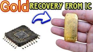 gold recovery from ic Chip [upl. by Neuburger]