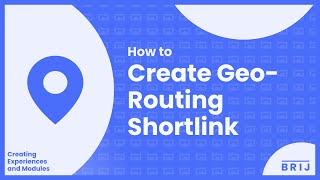 How to Create Geo Routing Shortlink [upl. by Mou933]