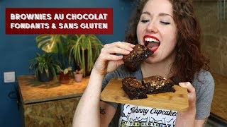 Un Brownie au chocolat délicieux fondant et sans gluten [upl. by Eniahs]