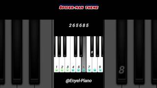 SpiderMan themepiano tutorial [upl. by Arednaxela]