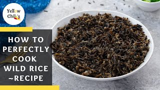 How to Perfectly Cook Wild Rice on the Stovetop Foolproof Method [upl. by Akilak]