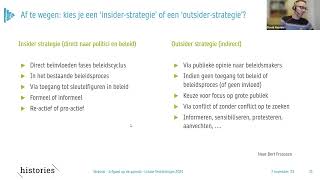 Strategieën in beleidsbeïnvloeding reactief versus proactief [upl. by Elleirbag]