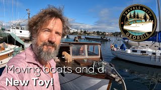 Moving boats and a New Toy  Wooden Boat  Classic Yacht Restoration 430  Travels With Geordie [upl. by Dekeles]