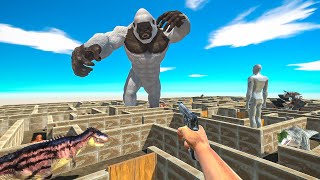 FPS AVATAR SAVE GORILLA FROM MINOTAUR MAZE TRAP MISSION  ARBS Animal Revolt Battle Simulator [upl. by Einahpts]