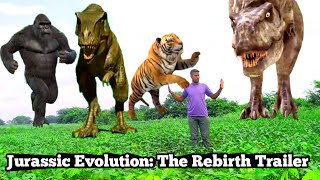 Jurassic Evolution The Rebirth Trailer 🔥 TRex chase 🚀 Jurassic park  dino lego [upl. by Dixil]