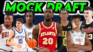 2024 NBA Lottery Mock Draft New 1 Overall Pick [upl. by Etnovahs]