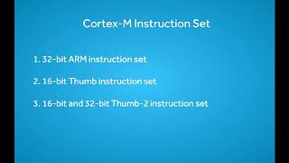 ARM CortexM Instruction Set introduction [upl. by Enttirb672]