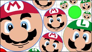 CRAZY AGARIO MARIO AND LUIGI HUNGER GAMES PLAYS THE MOST ADDICTIVE GAME  AGARIO 54 [upl. by Harbot]