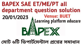 bapex sae all department question solution 2023 [upl. by Nnyloj]