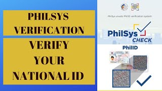 PHILSYS VERIFICATION  PAANO MALALAMAN NA HINDI PEKE ANG NATIONAL ID MO [upl. by Earesed734]