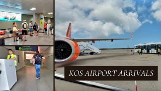 Kos Airport Arrivals Airside amp Landside  July 2023 [upl. by Mackey]