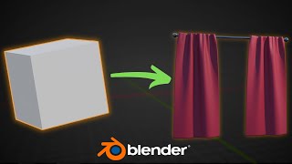 Create Curtains in Blender in 1 Minute [upl. by Ehcropal114]