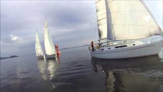 Horizen Light Air sailboat race May 15 2014 racing Bellingham Bay sailing light wind Catalina 36 [upl. by Rogerio]