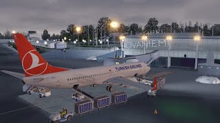 Prepar3D v4 5 PMDG 737 NGXu LTFM EFRO THY [upl. by Wengert]