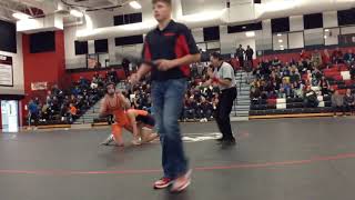 Ripon vs Cedar GroveBelgium  182 Weight Class  Lomira High School Tournament [upl. by Eceirtal]