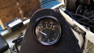 How to install a Temperature Sensor amp Gauge on Outboard Motor [upl. by Astraea422]