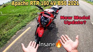 Apache RTR 160 4V BS6 2021  New Model Specs amp Detailed Review [upl. by Creighton]