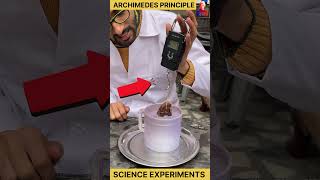 archimedes principle  buoyant force  experiment science funny [upl. by Arjun]