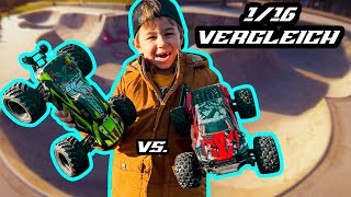 Hyper Go Hosim vs HBX 16889a pro Welcher der kleinen rc brushless monster ist besser [upl. by Ardnazil201]