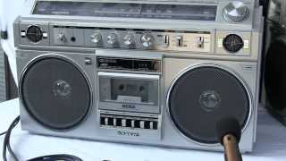 18 May 2013 Boombox Comparison Conion CRCH58F Aiwa TPR950 Sanyo Sony CFS66 CD Line In [upl. by Naig33]