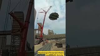 PROJECTCANOPY INSTALLATION WORK BEING DONE AT UTCL heavyliftingequipments5936 Craneandcanopy [upl. by Oilisab]