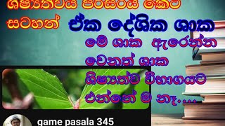 ඒක දේශීය ශාක [upl. by Nelyaw]