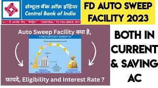 Central Bank of India Auto Sweep Facility  Central bank mai auto sweep kya hota aur kaise kre [upl. by Asenaj]