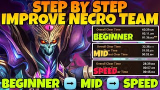 STEP BY STEP IMPROVE NECRO ABYSS HARD TEAM  FROM BEGINNER ➡️ MID ➡️ SPEED IN SUMMONERS WAR [upl. by Rodi487]