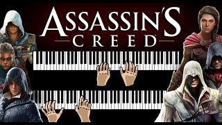 Assassins Creed  The ULTIMATE Piano Medley [upl. by Eemyaj]