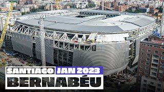 NEW Santiago Bernabéu stadium works January 2023  Real Madrid [upl. by Rennat]