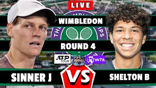 🔴LIVE J Sinner vs B Shelton• Wimbledon 2024 Gentlemen’s Single Round 4 R16 Sinner Shelton [upl. by Sansone]