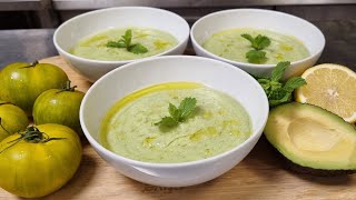 la Recette du Gaspacho Vert  Une variante rafraîchissante [upl. by Lanod]