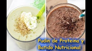 como preparar un rico pudin con proteina de suero de leche o batido nutricional formula 1 [upl. by Runstadler]