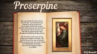 Proserpine Sonnet by DGRossetti English analysis [upl. by Lossa]