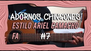 Adornos Chingones 7  Adornos estilo Ariel Camacho  Tutorial TABS  Guitarra Fa [upl. by Bernardina]