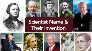 Name Of Scientist and their invention  List Of Famous Scientists [upl. by Judye]