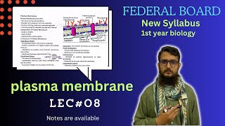 Plasma membrane  class 11 [upl. by Marlow]