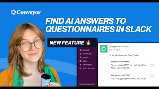 Find instant answers to security questionnaires using Slack [upl. by Lodnar]