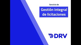 Servicio de gestión integral de licitaciones [upl. by Fuhrman1]