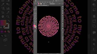 SPIRAL TEXT EFFECT IN ILLUSTRATOR  illustrator tutorial [upl. by Ahsemrac]