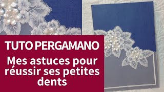 Comment faire ses petites dents en Pergamano avec loutil deux pointes TUTO débutant [upl. by Humo]