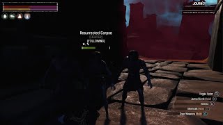 Conan ExilesMaster sorcerer RP  World Boss Snake vs Dark summoning [upl. by Anaeel]